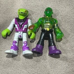 Imaginext DC Super Friends MARTIAN MANHUNTER figure clear Series 3 & Serpent man